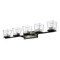 Z-Lite Bleeker Street 5 Light Vanity, Matte Black & Clear 475-5V-MB-BN - alternate 4